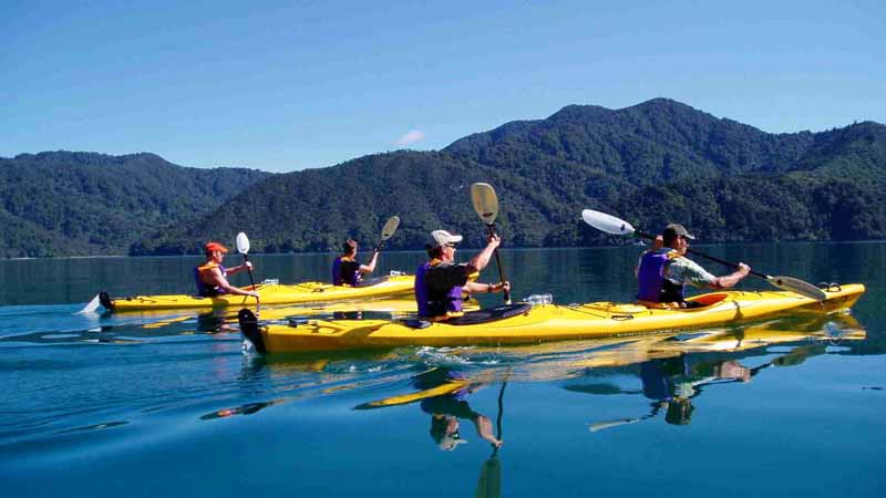 Embark on a mission of discovery and kayak through the beautiful network of sea drowned valleys that form the magical Marlborough Sounds.